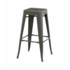 Bronx Grey Metal Bar Stools (Number Of Stools: 4)