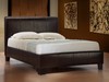 Brooklyn Brown Faux Leather Bed