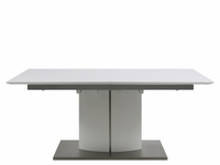 Canary Matt White Extending Dining Table