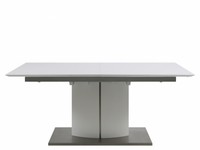 Canary Matt White Extending Dining Table