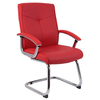 Cannes Contemporary Red Leather Office Chair (Various Styles Available) (Chair Style: Cantilever)