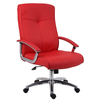 Cannes Contemporary Red Leather Office Chair (Various Styles Available) (Chair Style: Swivel)