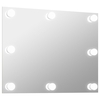 Capella Wall Frameless Mirror with LED Lights Rectangular Glass