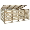 Capella Wheelie Bin Shed Quadruple Impregnated Pinewood 240 L