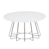 Casia White Glass Coffee Table