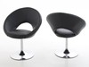 Caspian Black Faux Leather Dining Chair
