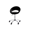 Caspian Desk Chair Black Faux Leather