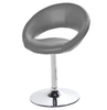 Caspian Dining Chair Grey Faux Leather (Single)