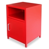 Castor Red Classic Bedside Cabinet