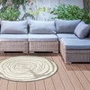 Castor Round Esschert Design Outdoor Rug Growth Rings