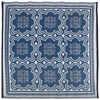 Castor Rustic Esschert Design Outdoor Rug Blue and White