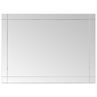 Castor Simple Modern Rectangular Wall Mirror 60x40 cm Glass