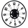 Castor Spoke & Bike Wheel Black Wall Clock - 60cm