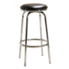 Chrome and Black Bar Stool