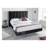 Clarice Black Crushed Velvet Bed Frame - Double & King Size (Bed Size: Double)