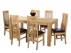 Clermont Solid Oak Extendable Dining Table & 6 Sinna Dining Chairs