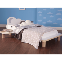 Cloud Toddler Bed with Night Light Projector