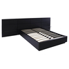 Cordoba Bed Frame With Side Units Dark Wenge (Bed Size: Double)
