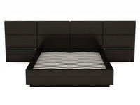 Cordoba Dark Wenge Bed with Side Units