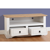 Corona TV Unit - White/Pine