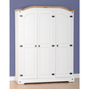 Corona White 3 Door Wardrobe