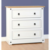 Corona White 3 Drawer Chest