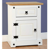 Corona White Bedside Cabinet