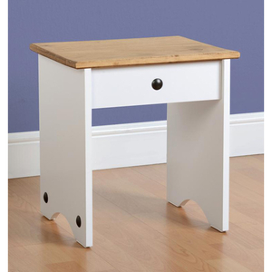 Corona White Dressing Table Stool