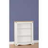 Corona White Low Bookcase
