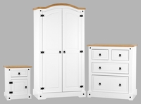 Corona White Trio Bedroom Set