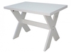 Crossly White High Gloss X Rectangular Dining Table