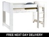 Cube White Finish Mid Sleeper