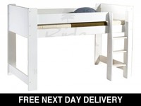 Cube White Finish Mid Sleeper
