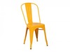 Cube Yellow Metal Powder Coated Set of 4 Dining Chairs