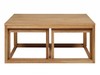Curb Set of 3 Oak Coffee Tables