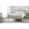Cygnus Metal Bed Frame with Crystal Finials (Various Colours Available) (Bed Colour: Brass,  Bed Size: Double)