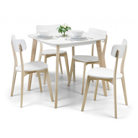 Dallas White & Oak Dining Table With Chairs