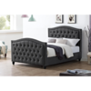 Daytona Linen Fabric Double Bed - Grey