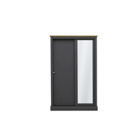 Devon 2 Door Sliding Wardrobe (Colour: Charcoal)