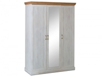 Devonshire Pine 3 Door Mirrored Wardrobe