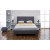 Dharma Fabric Bed Frame Slate (Bed Size: Double)