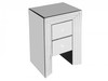 Digne Mirrored 2 Drawer Bedside Table