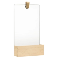 Dulfim Unique Storage Wall Mirror Solid Pinewood 23x39.5 cm