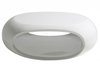 Eclipse White Gloss Curved Open Storage Coffee Table