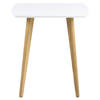 Elise Lamp Table White High Gloss & Ash