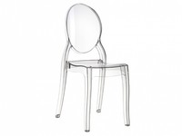 Elizabeth Pair Of Clear Transparent Polycarbonate Dining Chair