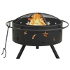 Elnath Decorative and Atmospheric Fire Pit with Poker Steel