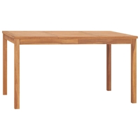 Elnath Hand Crafted Garden Dining Table Solid Teak Wood - 140cm