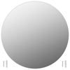 Elnath Minimalistic Wall Mirror 50 cm Round Glass