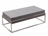 Enigma Taupe High Gloss Motion Storage Coffee Table